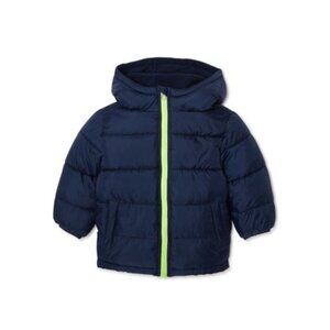 Wonder Nation Baby Boys 18M Bubble Jacket Navy Blue Hooded Coat
